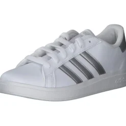 Damen adidas core Sneakers<Grand Court 2.0 K, Sneakers Low, Damen, Weiß (Weiß/Silber)