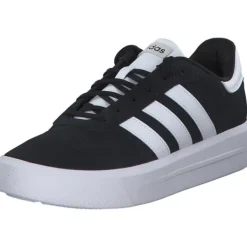 Damen adidas Klassische- & Business Schuhe|Klassische- & Business Schuhe<Court Platform Suede, Schnürschuhe, Schwarz