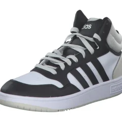 Kinder adidas Stiefel<Hoops 3.0 MID K, Stiefel, Kinder, ftwr white/core black/halo sil