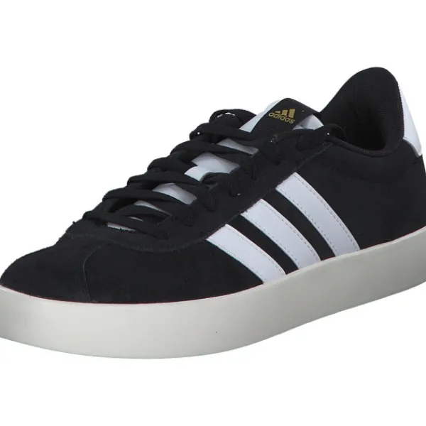 Damen adidas Klassische- & Business Schuhe<VL Court 3.0 W, Schnürschuhe, Damen, black/white/gold met