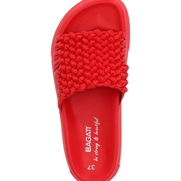 Damen Bagatt Damenschuhe Pantoletten & Badeschuhe<Bagatt Dalia A7596, Plateau-Pantoletten, Damen, RED