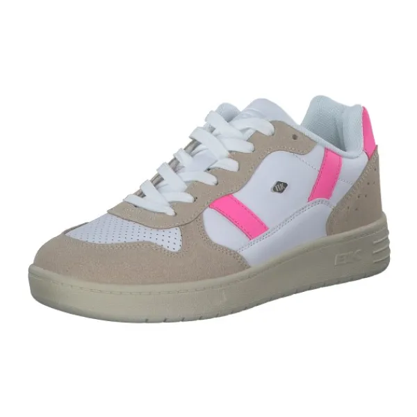 Damen British Knights Klassische- & Business Schuhe<B47-3616-01 Raww, Schnürschuhe, Damen, white/beige/neon pink