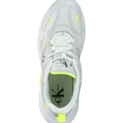 Damen Calvin Klein Sneakers<YW0YW00891, Sneakers Low, Damen, Weiß (Gelb)