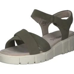 Damen Caprice Sandalen<28258, Klassische Sandalen, Damen, Cactus Nubuc