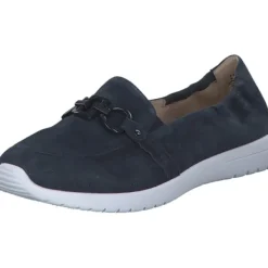 Damen Caprice Slipper<24708, Mokassins, Damen, Blau - Marineblau
