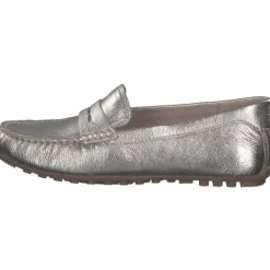 Damen Caprice Slipper<24651, Mokassins, Damen, PLATIN METAL.