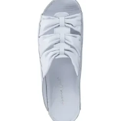 Damen Esgano Pantoletten & Badeschuhe<1739600, Plateau-Pantoletten, Damen, Weiß