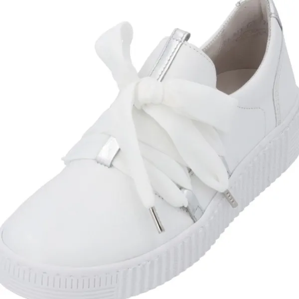 Damen Gabor Sneakers<63.333, Sneakers Low, Damen, Weiß (Weiss/Silber)