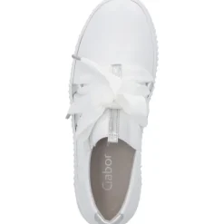 Damen Gabor Sneakers<63.333, Sneakers Low, Damen, Weiß (Weiss/Silber)