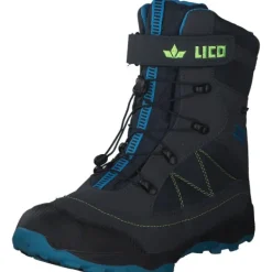 Kinder Geka Stiefel<Sundsvall, Winterstiefel, Kinder, marine/blau/lemon