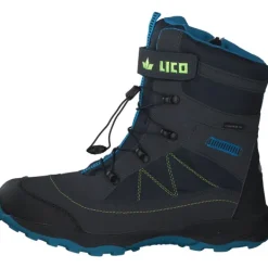 Kinder Geka Stiefel<Sundsvall, Winterstiefel, Kinder, marine/blau/lemon