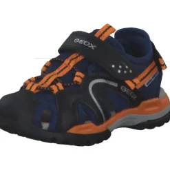 Kinder Geox Sandalen<J250RB, Sandalen (Kinder), Kinder, NAVY/ORANGE
