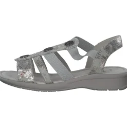 Damen Jana Shoes Sandaletten<28165, Keilsandaletten, Damen, GREY/FLOWER