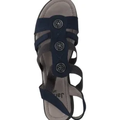Damen Jana Shoes Sandaletten<28165, Keilsandaletten, Damen, navy