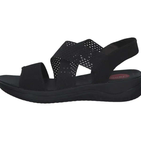 Damen Jana Shoes Sandaletten<28768, Keilsandaletten, Damen, Schwarz
