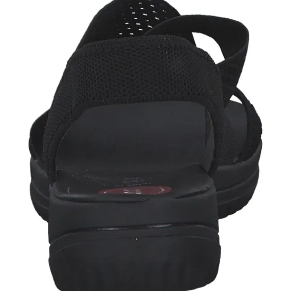 Damen Jana Shoes Sandaletten<28768, Keilsandaletten, Damen, Schwarz