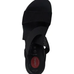 Damen Jana Shoes Sandaletten<28768, Keilsandaletten, Damen, Schwarz
