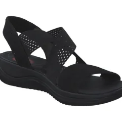 Damen Jana Shoes Sandaletten<28768, Keilsandaletten, Damen, Schwarz