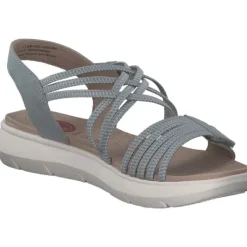 Damen Jana Shoes Sandaletten<28766, Keilsandaletten, Damen, Blau (Denim)