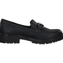 Damen Jana Shoes Slipper<24763, Mokassins, Damen, Schwarz