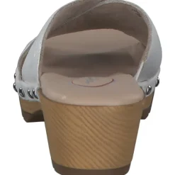 Damen Jana Shoes Pantoletten & Badeschuhe<87301, Plateau-Pantoletten, Damen, white