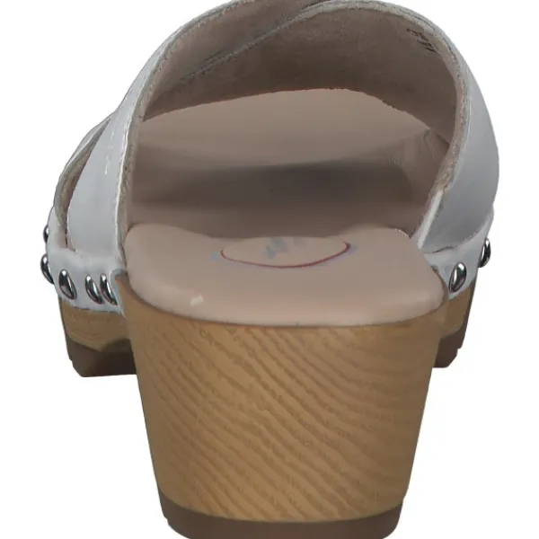 Damen Jana Shoes Pantoletten & Badeschuhe<87301, Plateau-Pantoletten, Damen, white