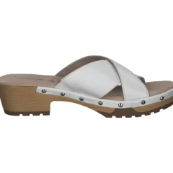 Damen Jana Shoes Pantoletten & Badeschuhe<87301, Plateau-Pantoletten, Damen, white