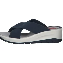 Damen Jana Shoes Pantoletten & Badeschuhe<27260, Plateau-Pantoletten, Damen, navy