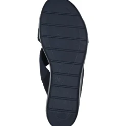 Damen Jana Shoes Pantoletten & Badeschuhe<27260, Plateau-Pantoletten, Damen, navy