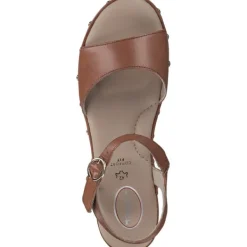 Damen Jana Shoes Sandaletten<88205, Plateau-Sandaletten, Damen, cognac