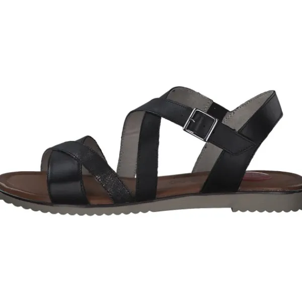 Damen Jana Shoes Sandalen<28115, Sandalen, Damen, Schwarz