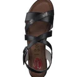 Damen Jana Shoes Sandalen<28115, Sandalen, Damen, Schwarz