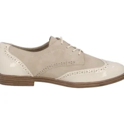 Damen Jana Shoes Klassische- & Business Schuhe<23260, Schnürschuhe, Damen, Beige