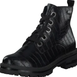 Damen Jana Shoes Stiefel<26209, Schnürstiefel, Damen, Schwarz