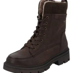 Damen Jana Shoes Stiefel<26276, Schnürstiefel, Damen, braun