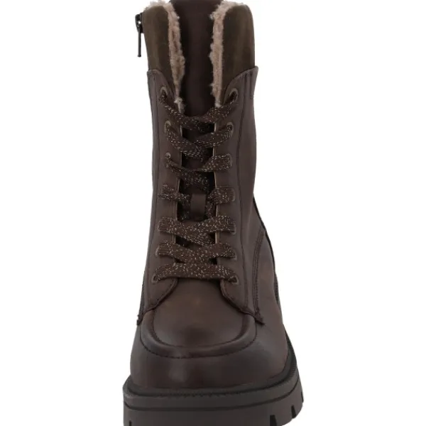 Damen Jana Shoes Stiefel<26276, Schnürstiefel, Damen, braun