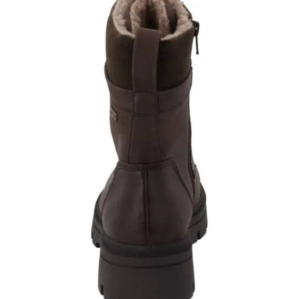 Damen Jana Shoes Stiefel<26276, Schnürstiefel, Damen, braun