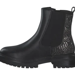 Damen La Strada Stiefel<2280561-1001 CHELSEA BOOTIE, Stiefeletten, Damen, BLACK PU