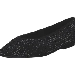 Damen La Strada Ballerinas<2214327-2201 FLAT, Ballerinas, Damen, black stones
