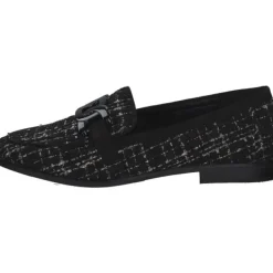Damen La Strada Slipper<2200127, Mokassins, Damen, Schwarz