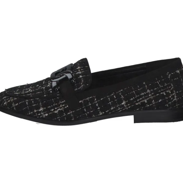 Damen La Strada Slipper<2200127, Mokassins, Damen, Schwarz