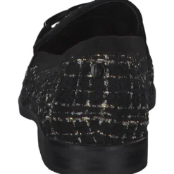 Damen La Strada Slipper<2200127, Mokassins, Damen, Schwarz