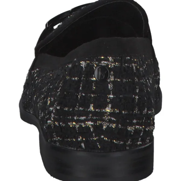 Damen La Strada Slipper<2200127, Mokassins, Damen, Schwarz