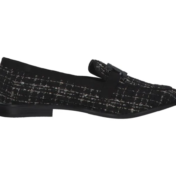 Damen La Strada Slipper<2200127, Mokassins, Damen, Schwarz