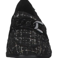 Damen La Strada Slipper<2200127, Mokassins, Damen, Schwarz