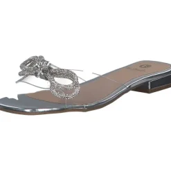 Damen La Strada Pantoletten & Badeschuhe<2103166, Plateau-Pantoletten, Damen, SILVER