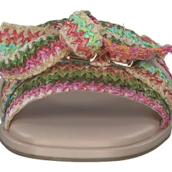 Damen La Strada Pantoletten & Badeschuhe<2300926, Plateau-Pantoletten, Damen, red/orange multi