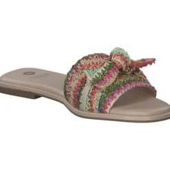 Damen La Strada Pantoletten & Badeschuhe<2300926, Plateau-Pantoletten, Damen, red/orange multi