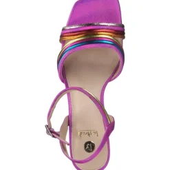 Damen La Strada Sandaletten<2200753, Plateau-Sandaletten, Damen, fuchsia/orange