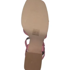 Damen La Strada Sandaletten<2201027, Plateau-Sandaletten, Damen, coral wrinkle patent